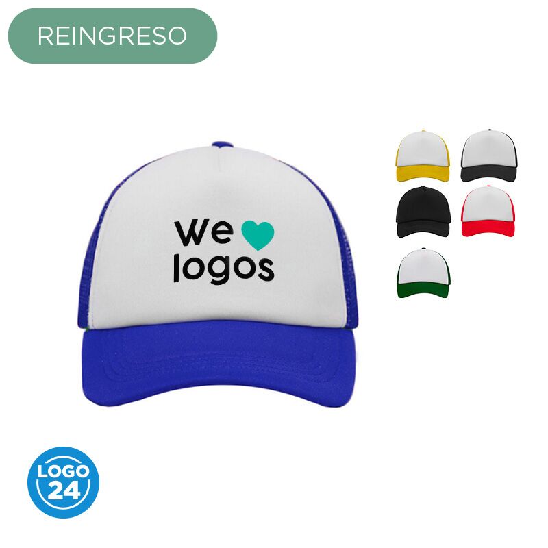 Jockey Trucker personalizado con logo de empresa, ideal para promociones y eventos - High Cube Chile